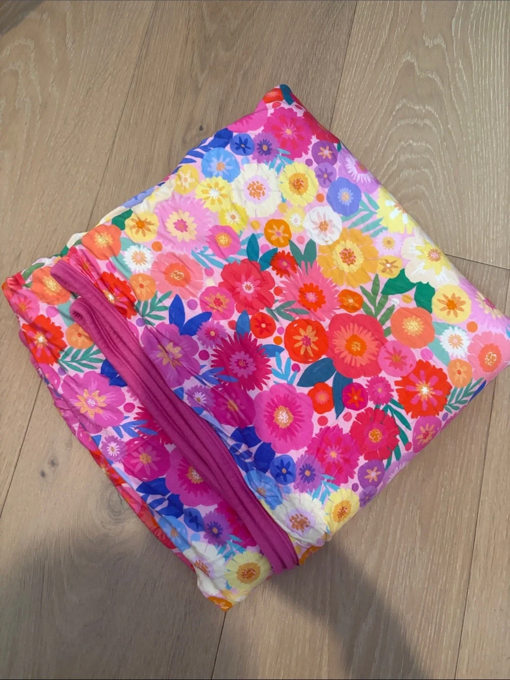 Little Sleepies Rainbow Mothers Day Floral cloud blanket